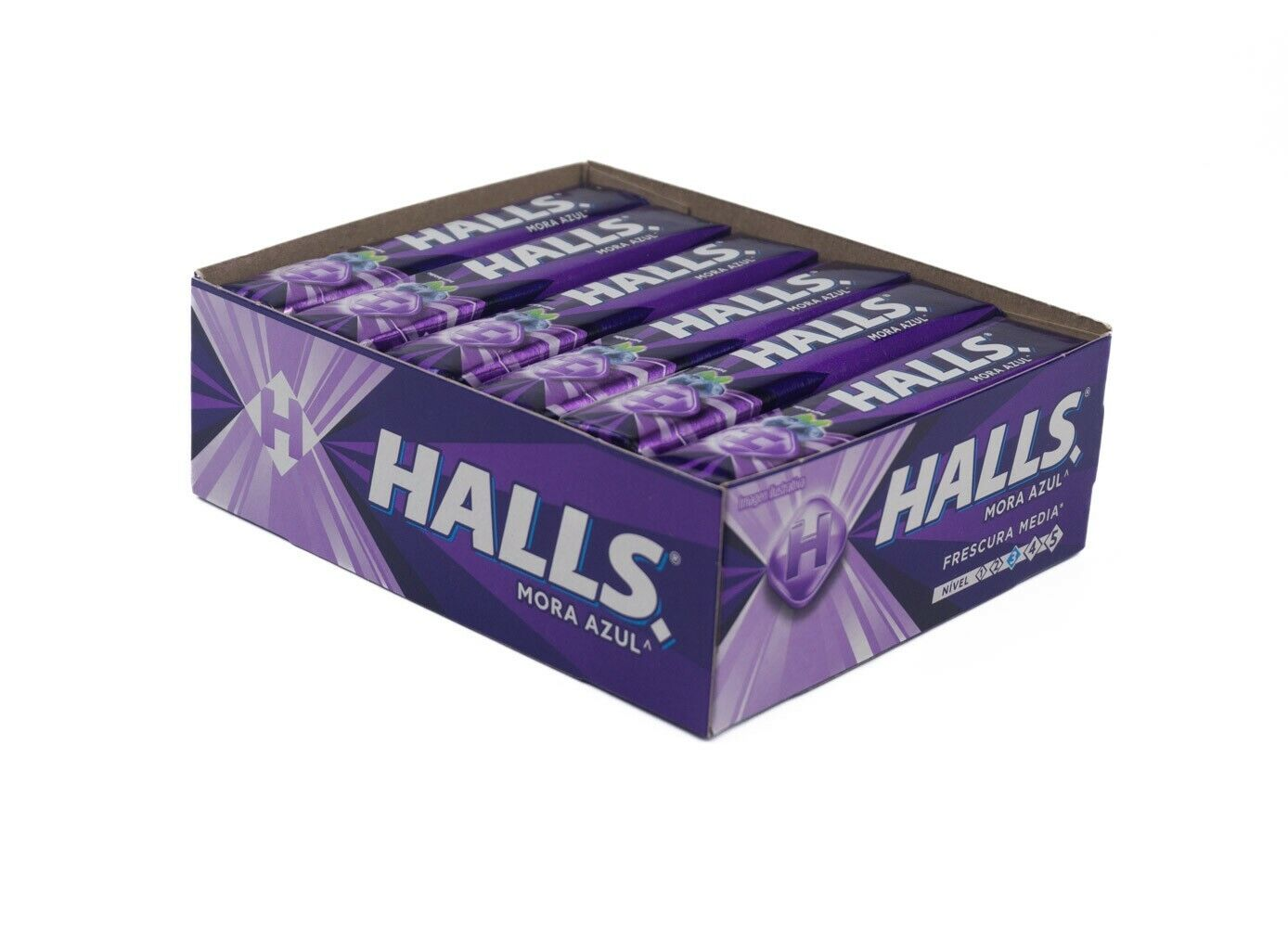 HALLS SABOR MORA AZUL DE 9 PZAS