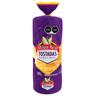 TOSTADAS DE MAIZ TUBO MILPA REAL 360 GRS