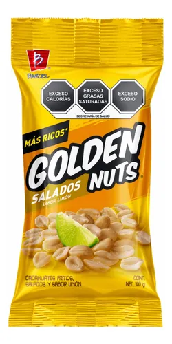 CACAHUATE GOLDEN NUTS SABOR LIMON 78 GR