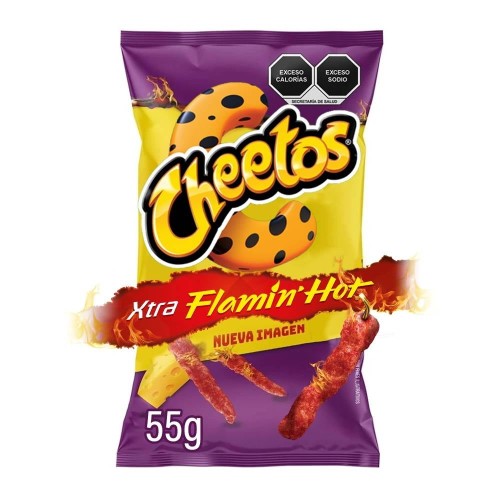 CHEETOS EXTRA FLAMIN HOT SABRITAS DE 58 GR
