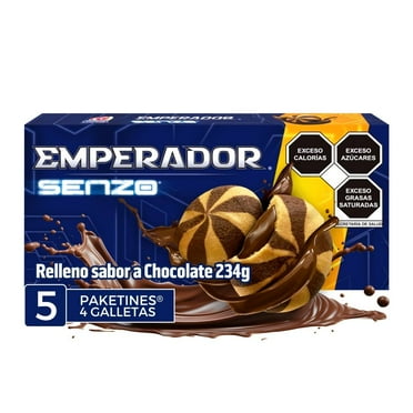 GALLETA EMPERADOR SENZO RELLENO SABOR CHOCOLATE 117 G