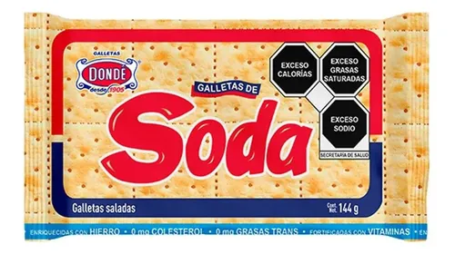 GALLETAS SODA DONDE 144 GR