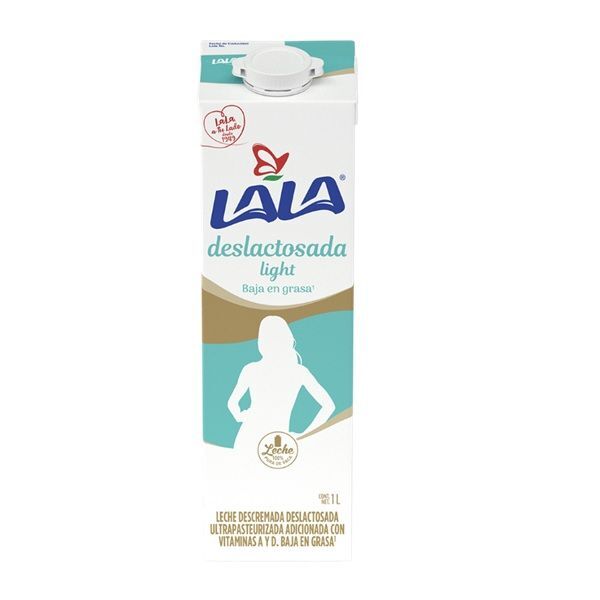 LECHE LALA DESLACTOSADA LIGHT 1LT