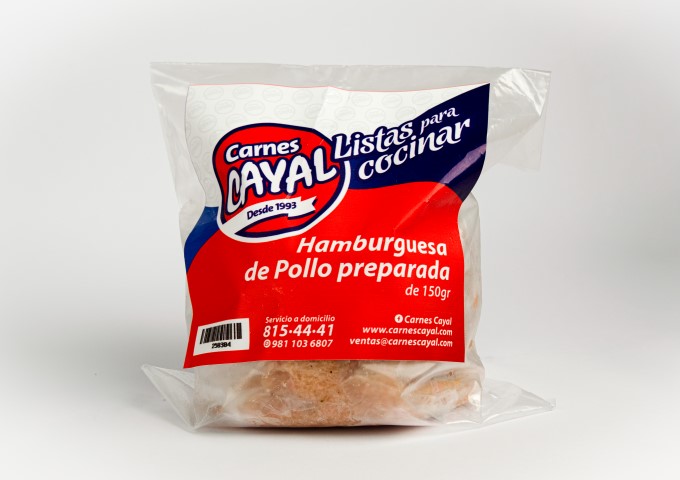 HAMBURGUESA DE POLLO PREPARADA DE .150 GRS